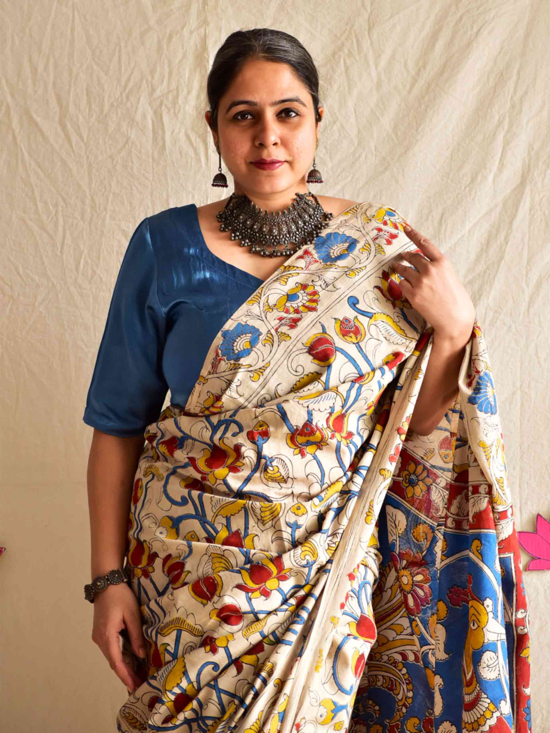 Rangeeniyan - kalamkari printed saree