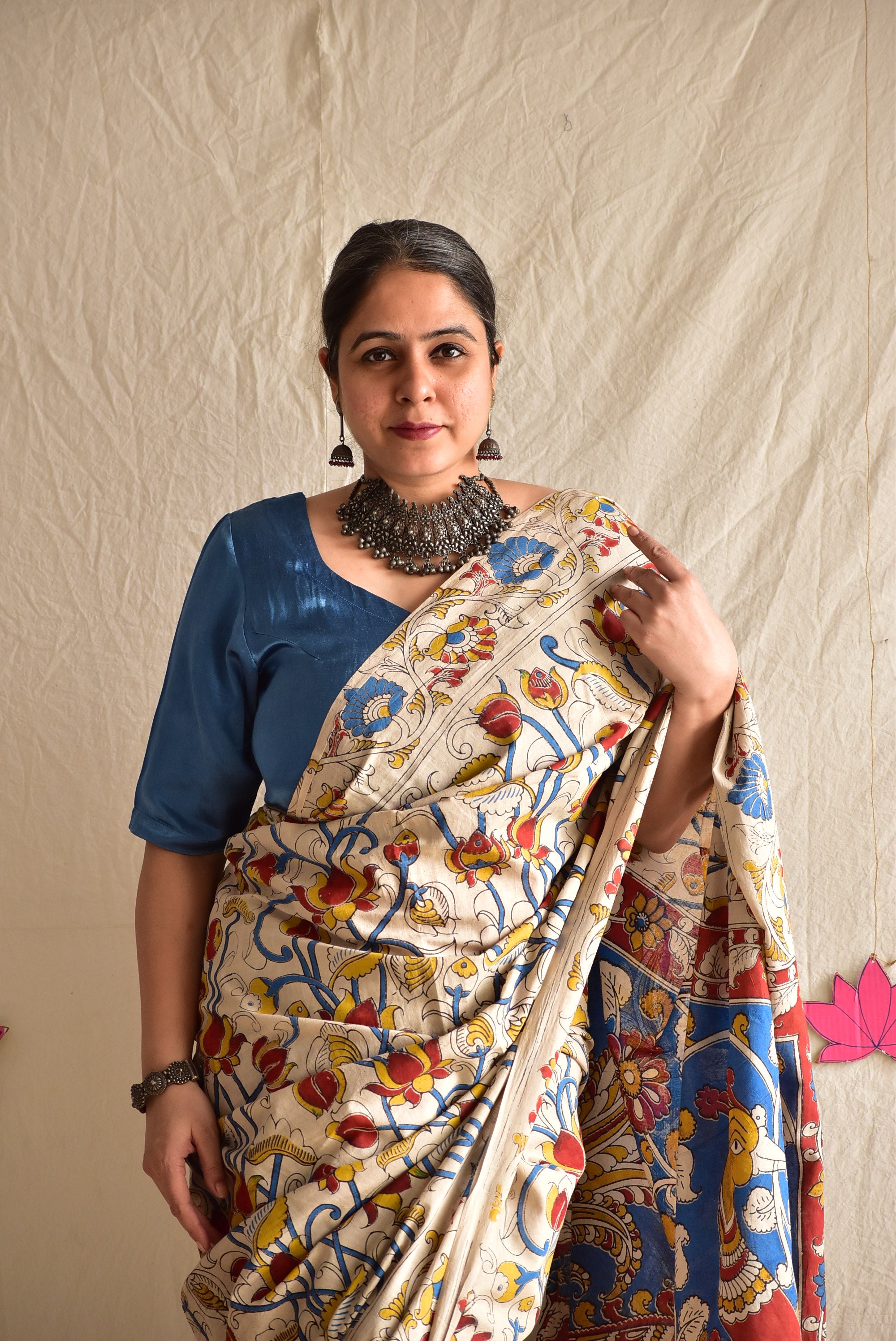 Rangeeniyan - kalamkari printed saree