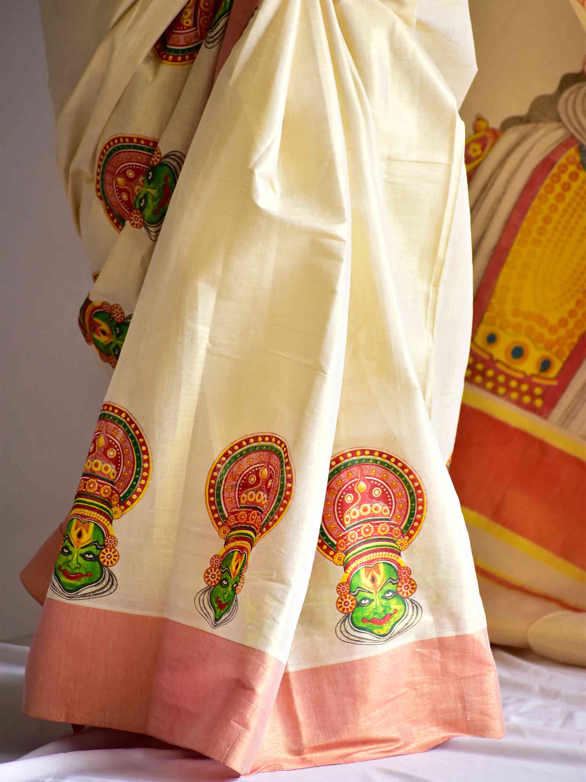 Kathakali - Printed saree