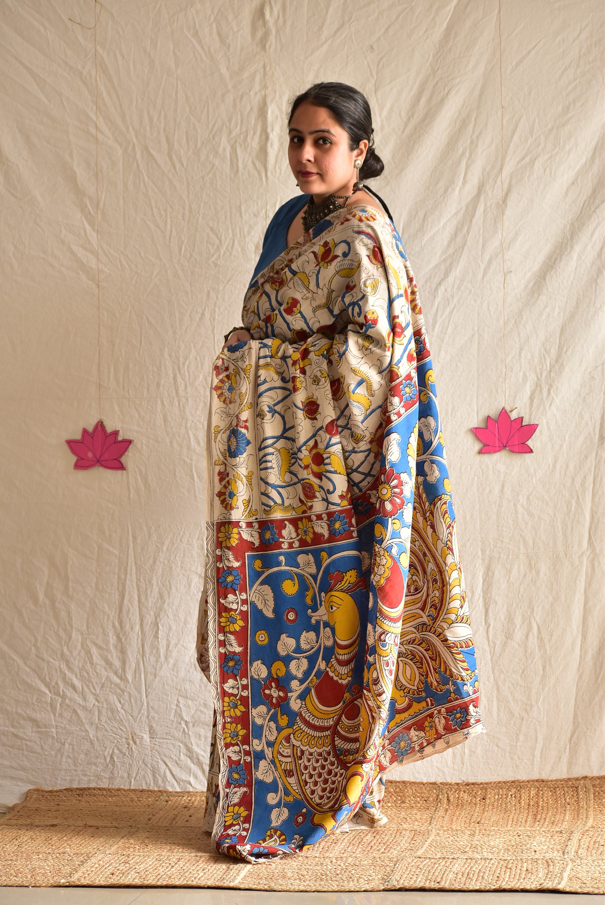 Rangeeniyan - kalamkari printed saree