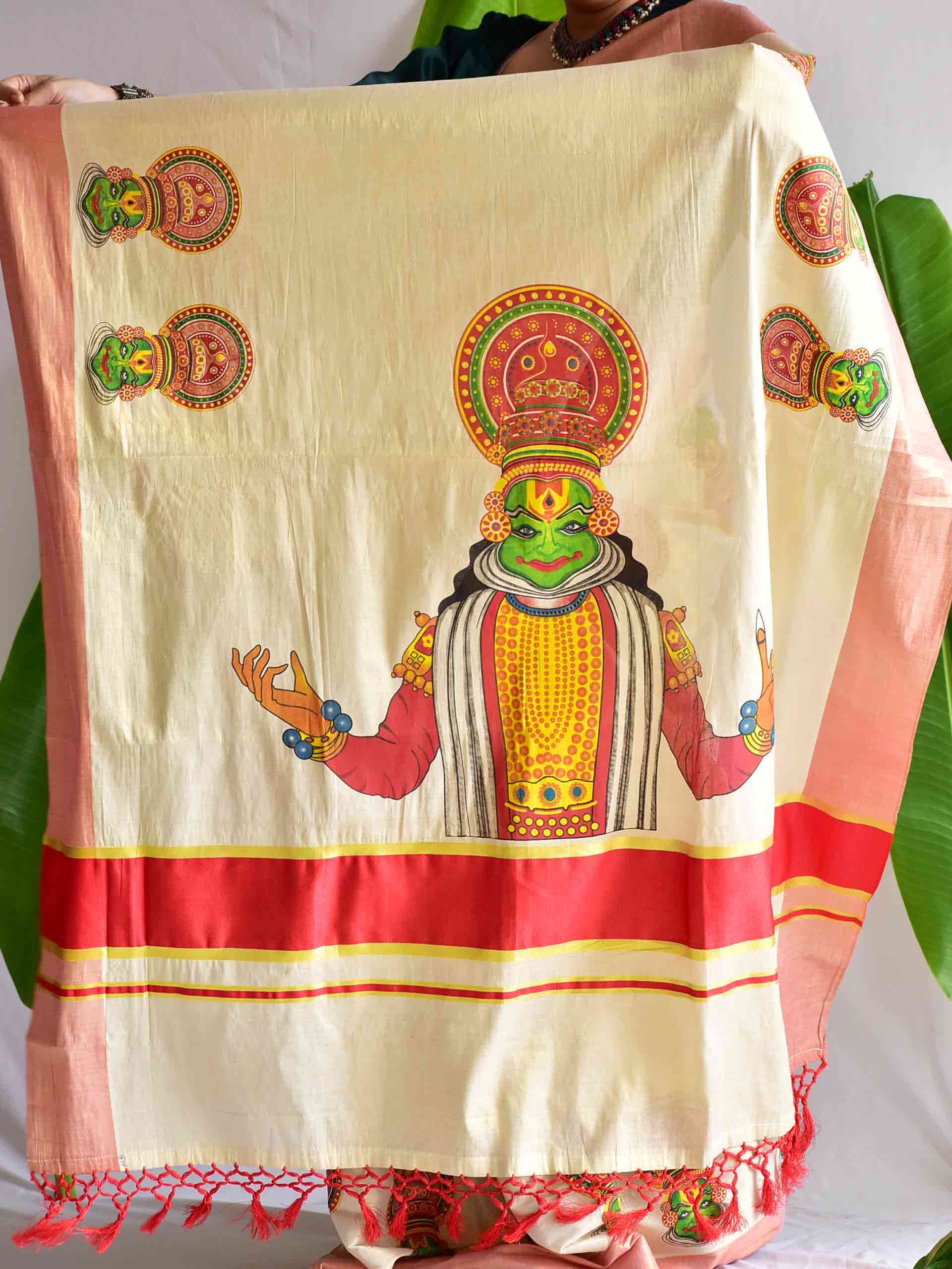 Kathakali - Printed saree