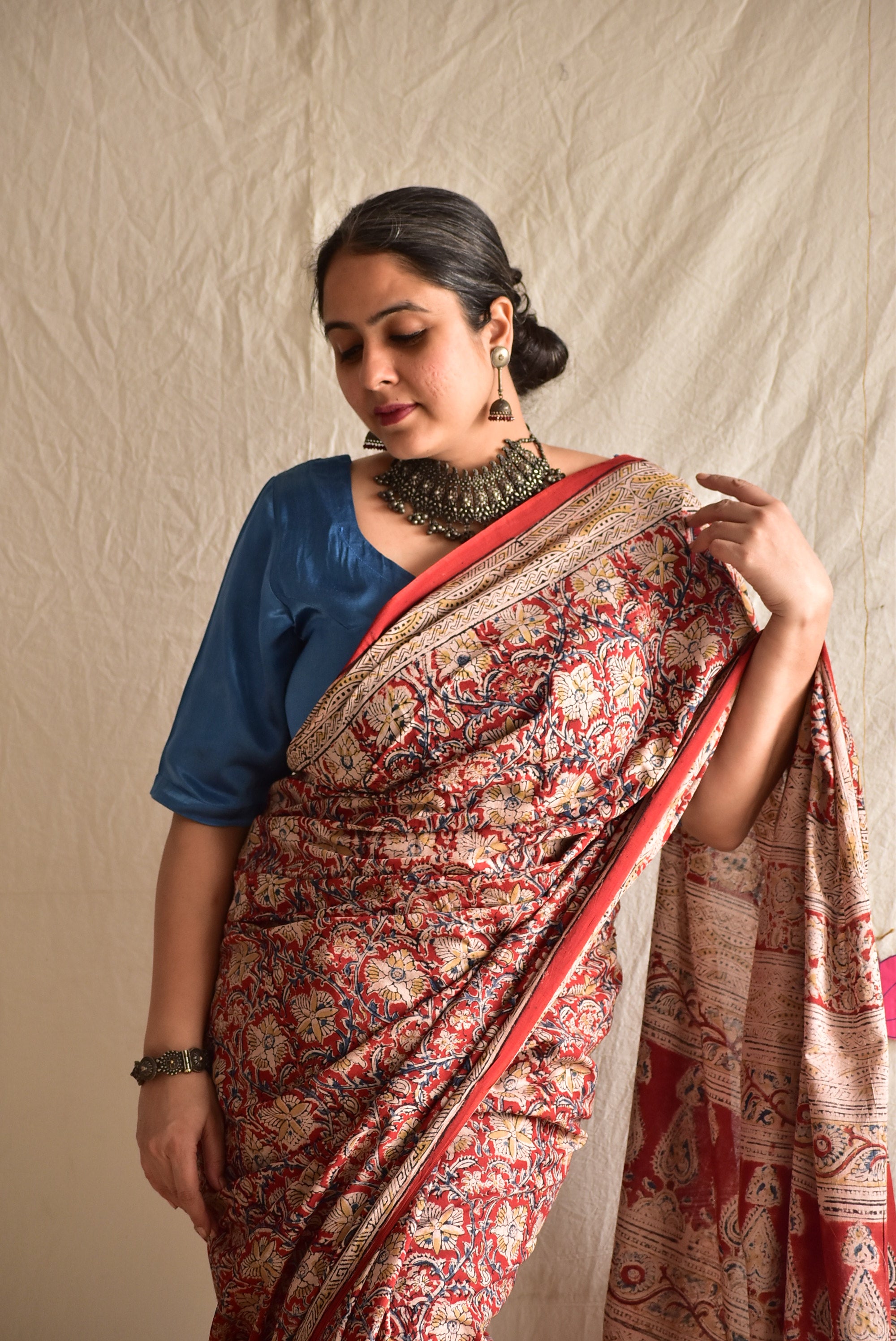 Rangeeniyan - kalamkari printed saree