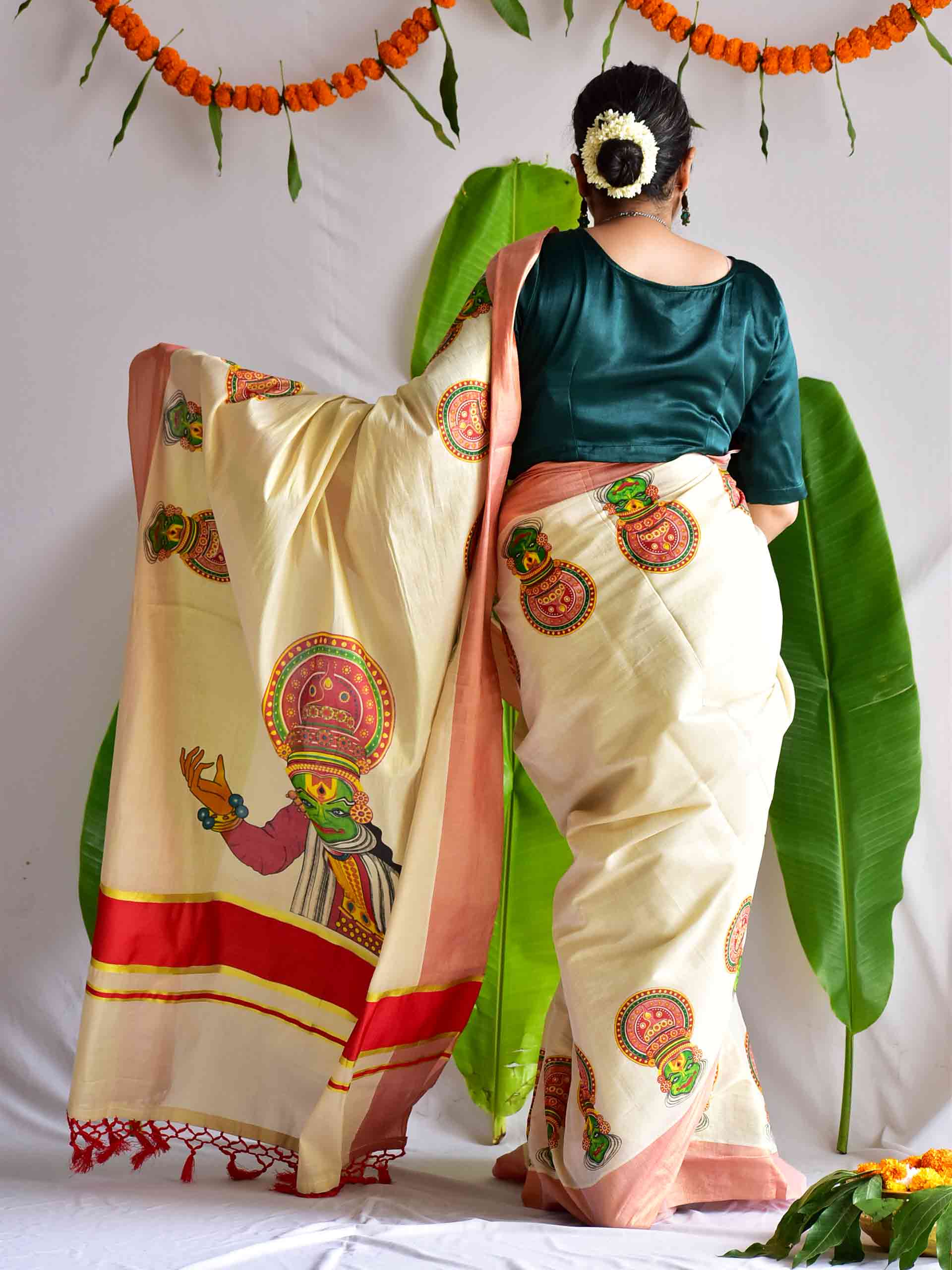 Kathakali - Printed saree