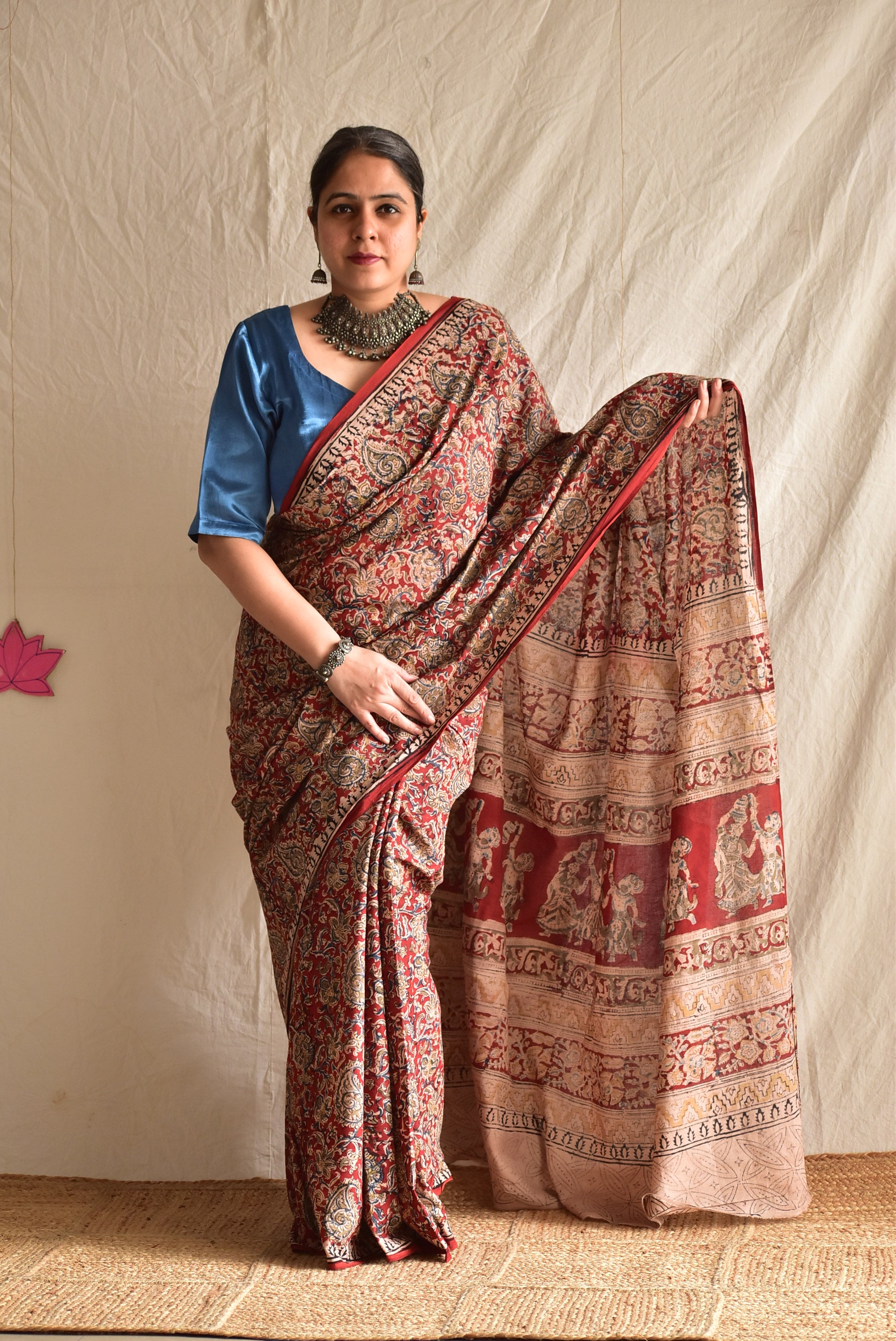 maithli - kalamkari printed saree