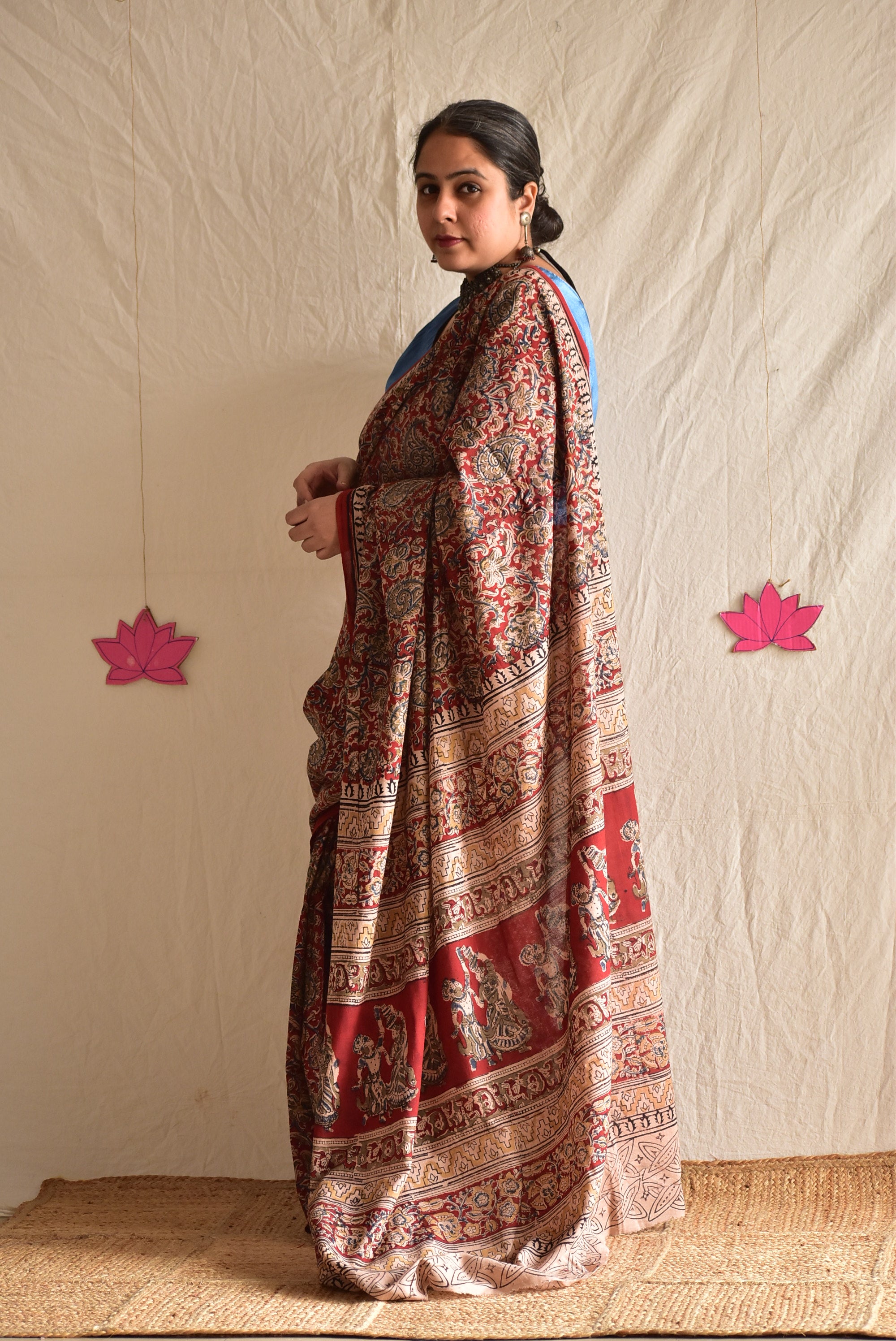 maithli - kalamkari printed saree