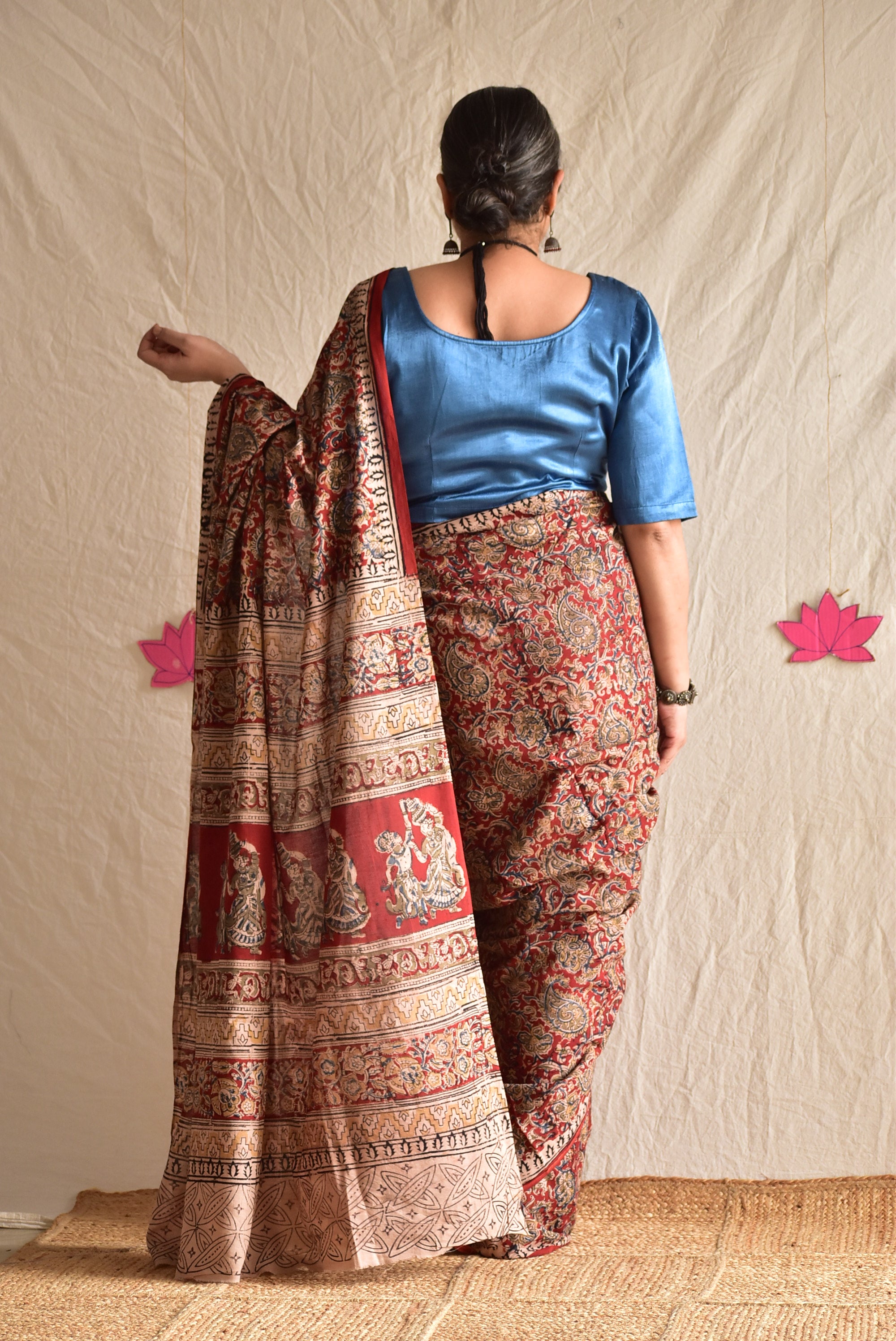 maithli - kalamkari printed saree