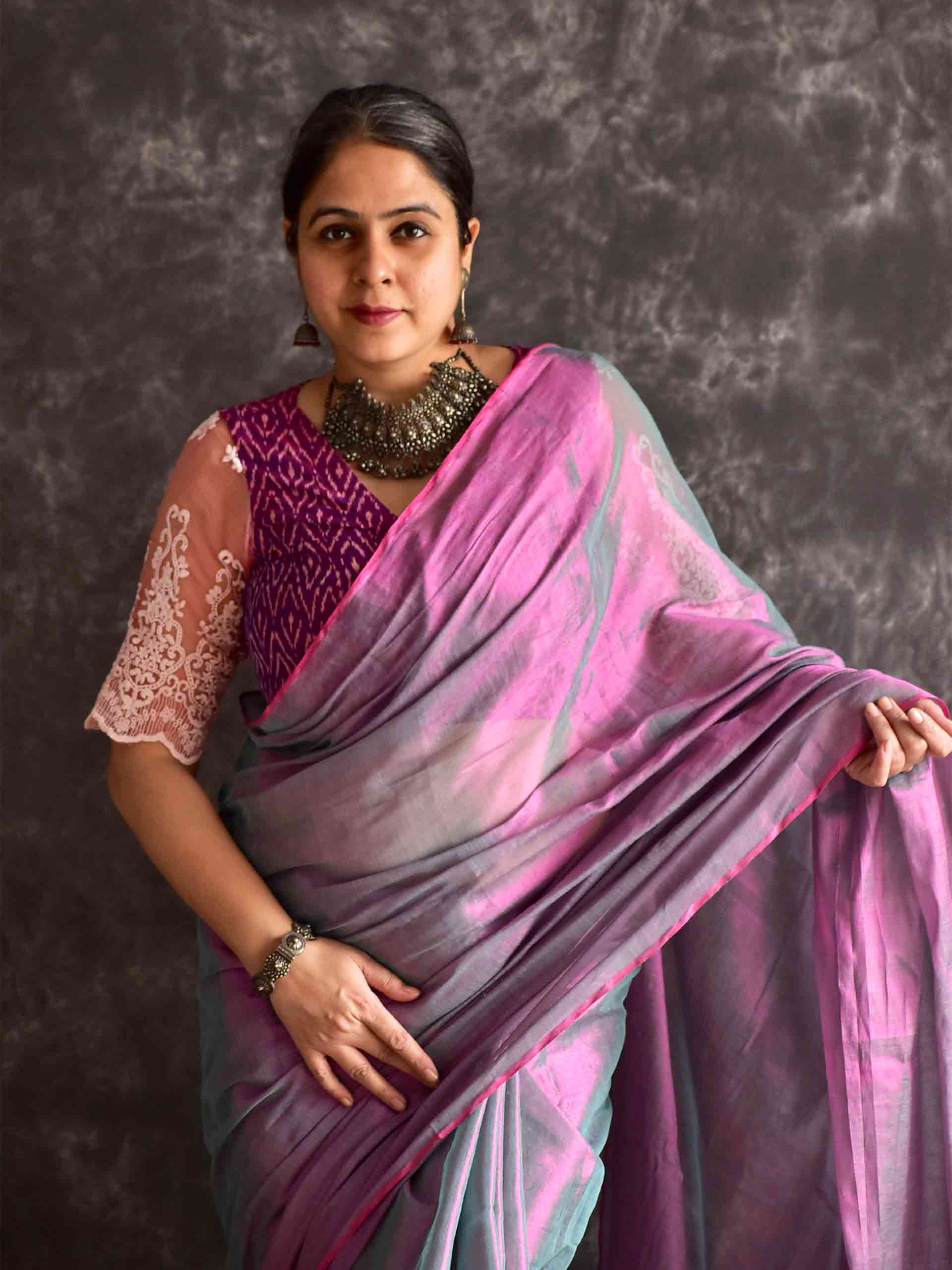 Menaka - Tissue saree