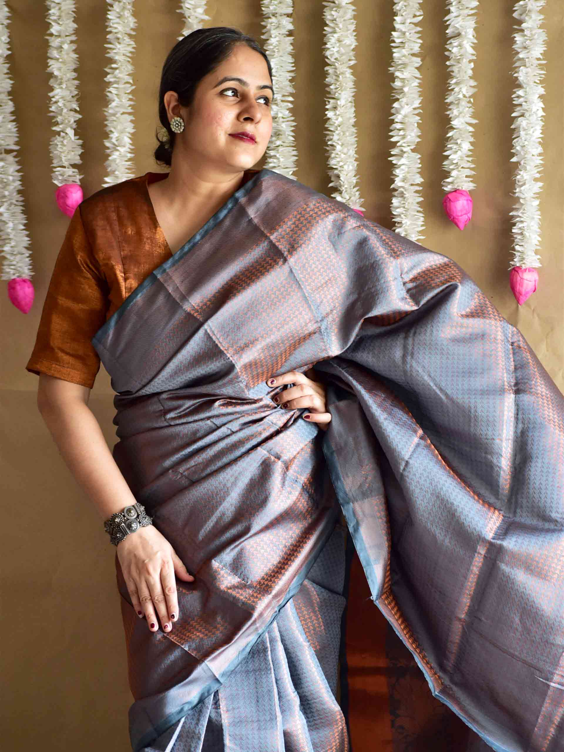 Shama - silk Brocade saree