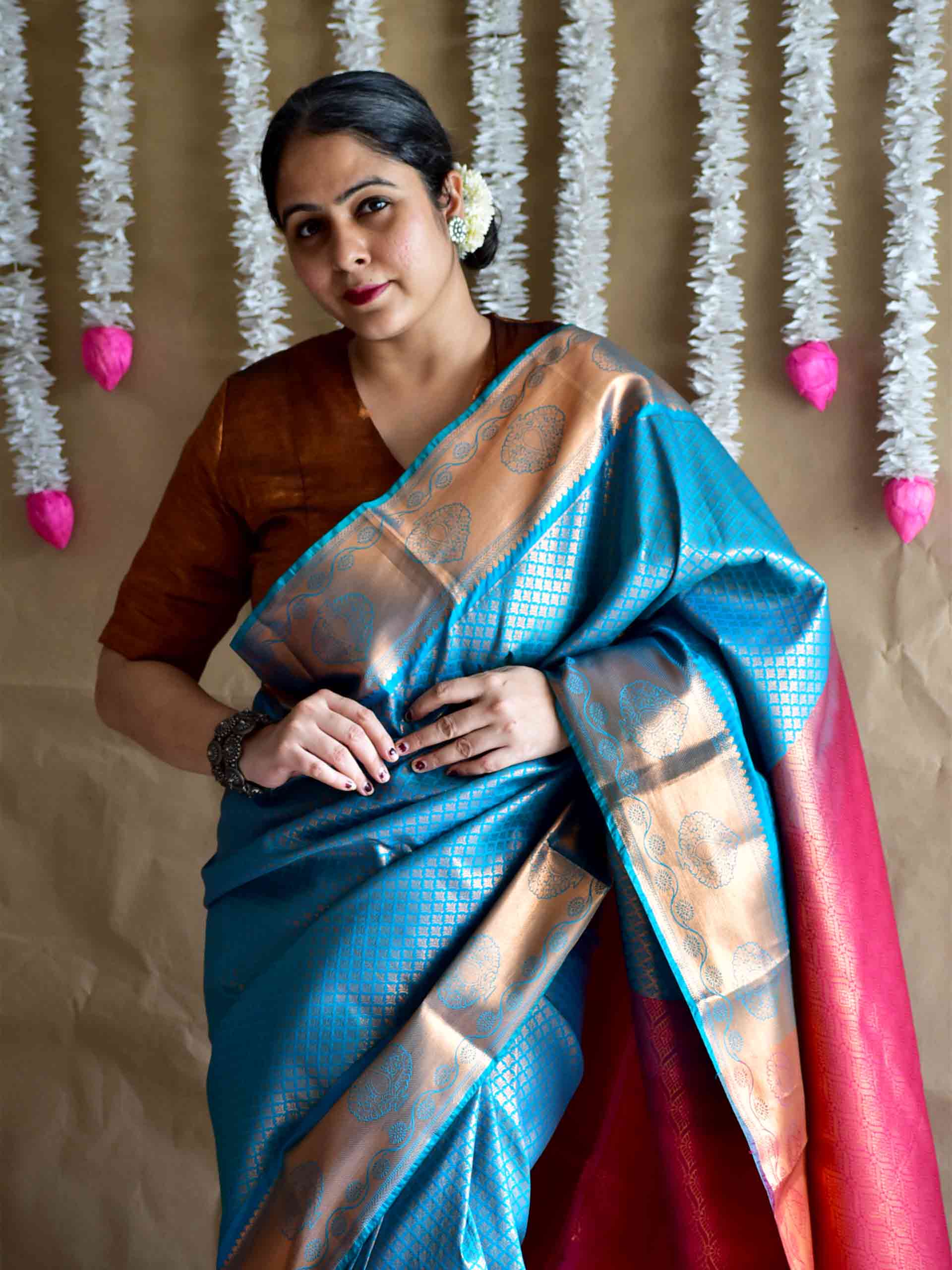 Mukta - silk Brocade saree