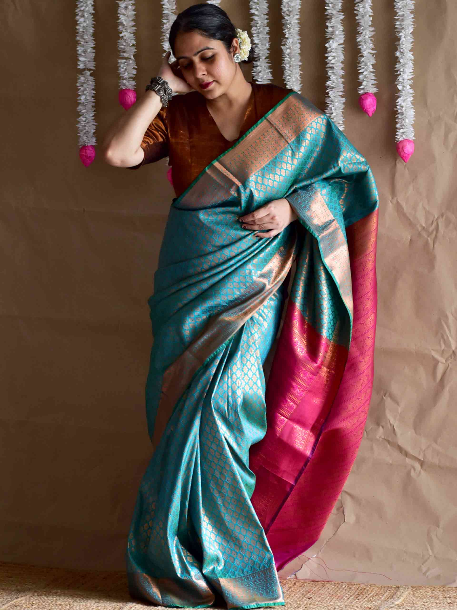 Samaa - silk Brocade saree