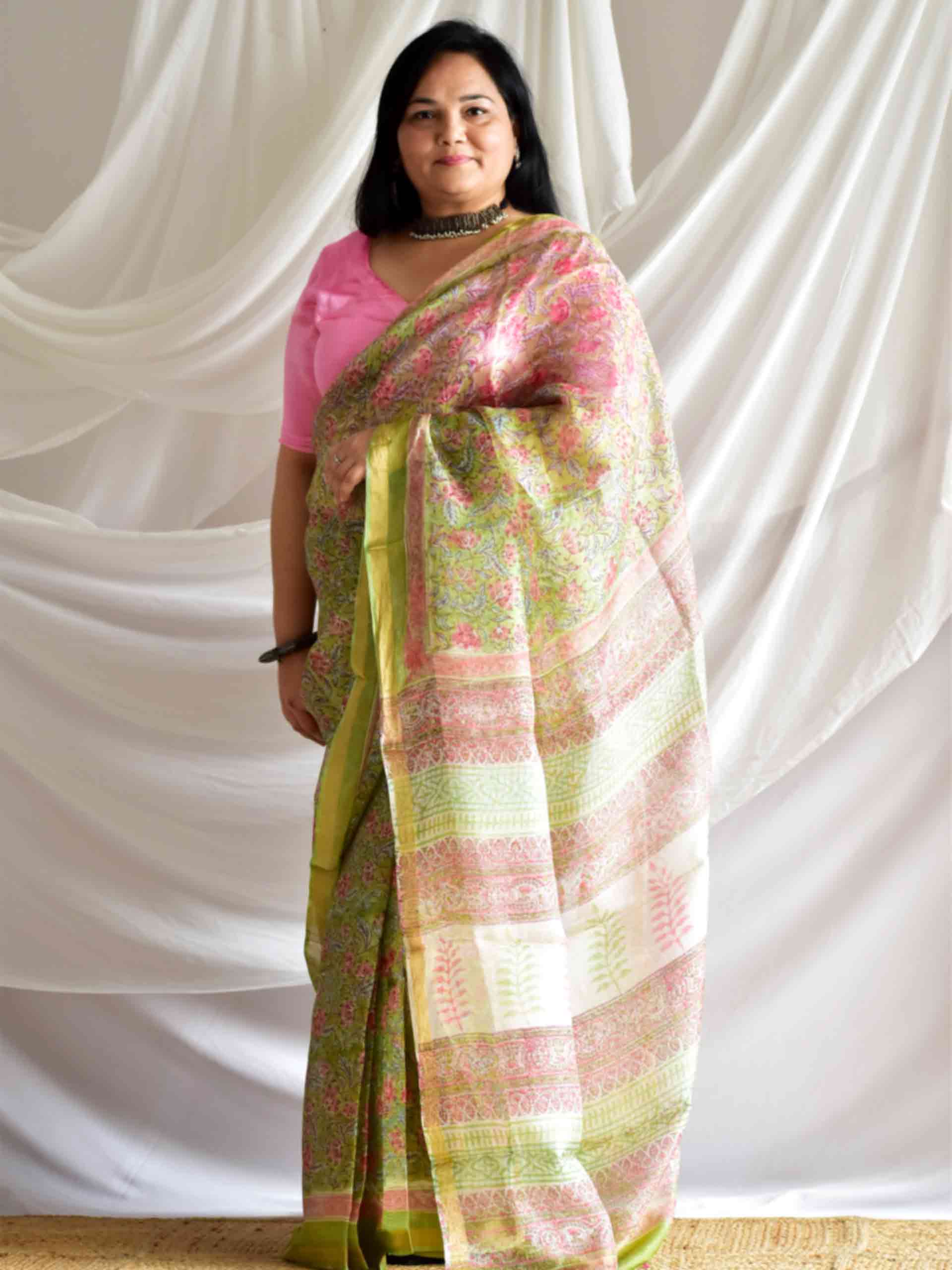 gulbahar - Kota Doria Saree