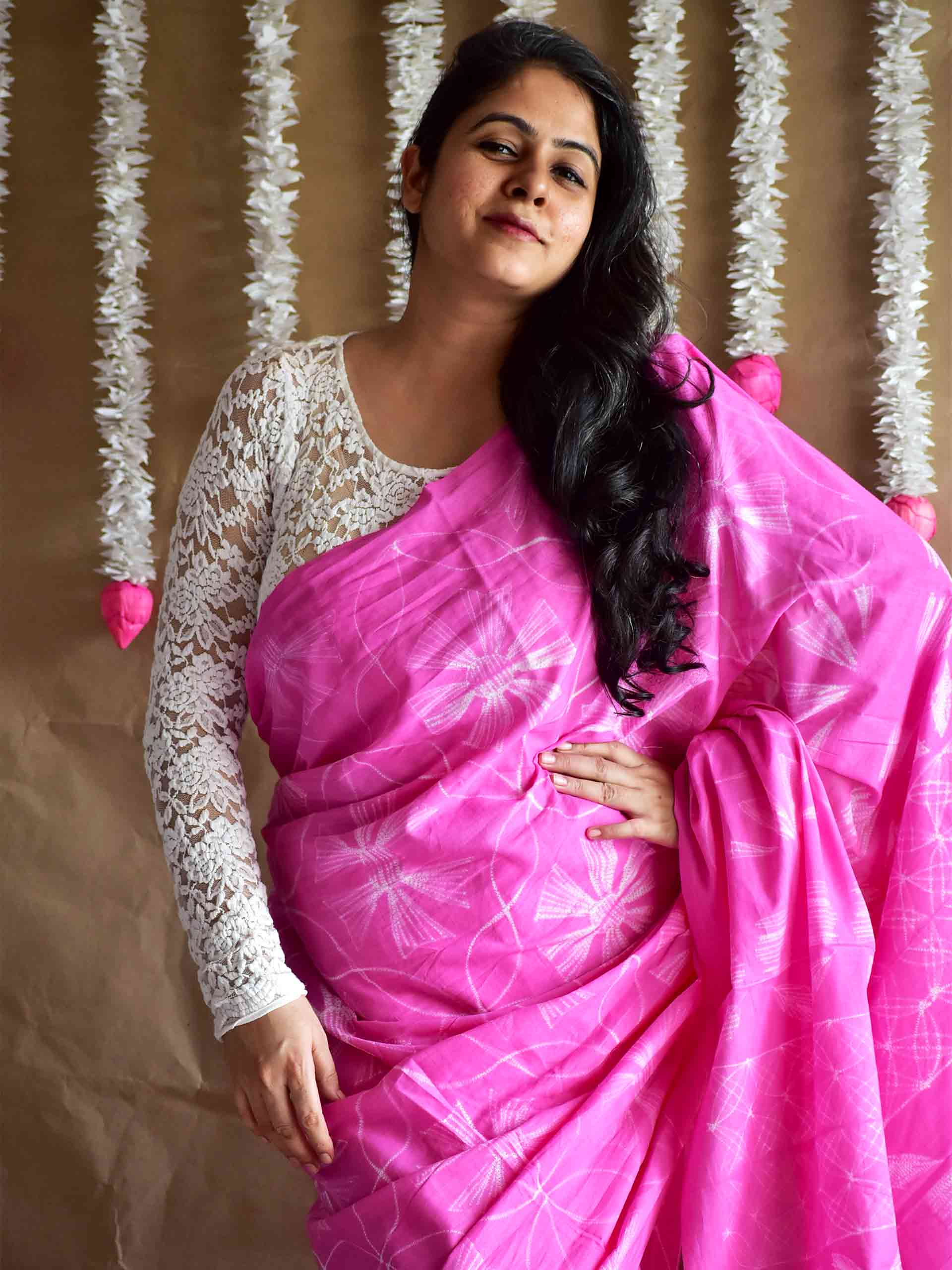 Mithi - Shibori mul saree