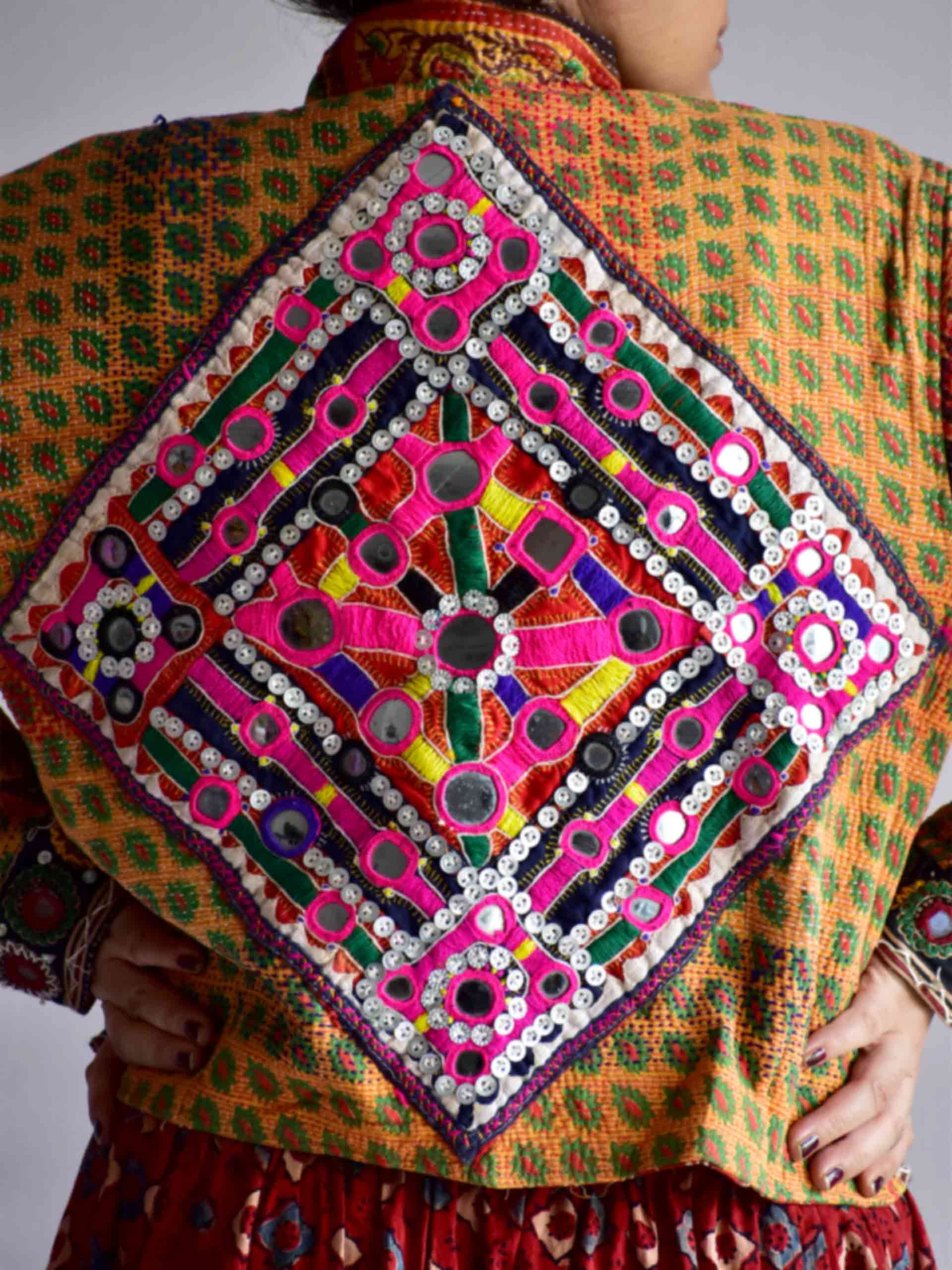 Malhaar - hand embroidered patchwork Reversible jacket