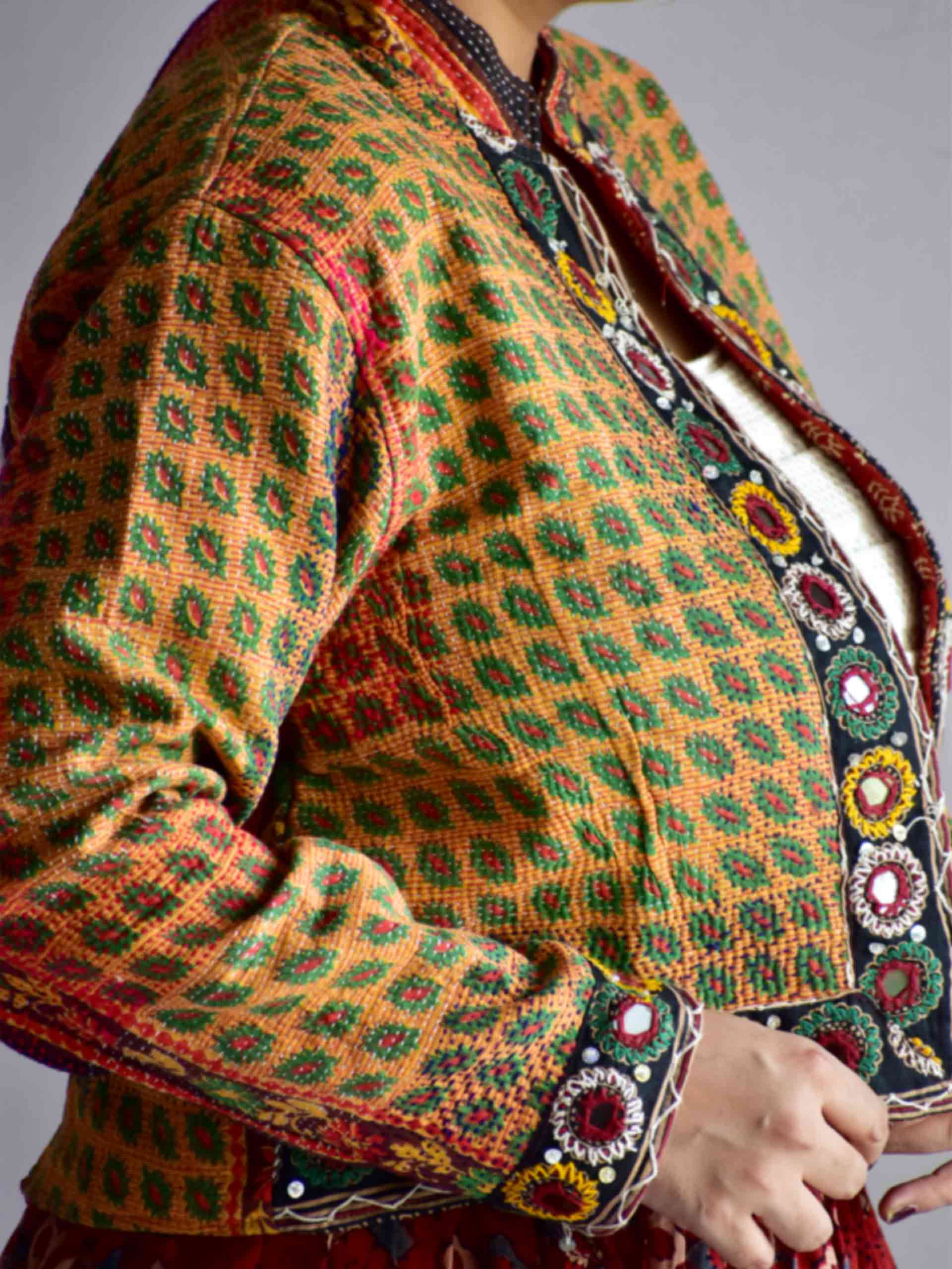 Malhaar - hand embroidered patchwork Reversible jacket