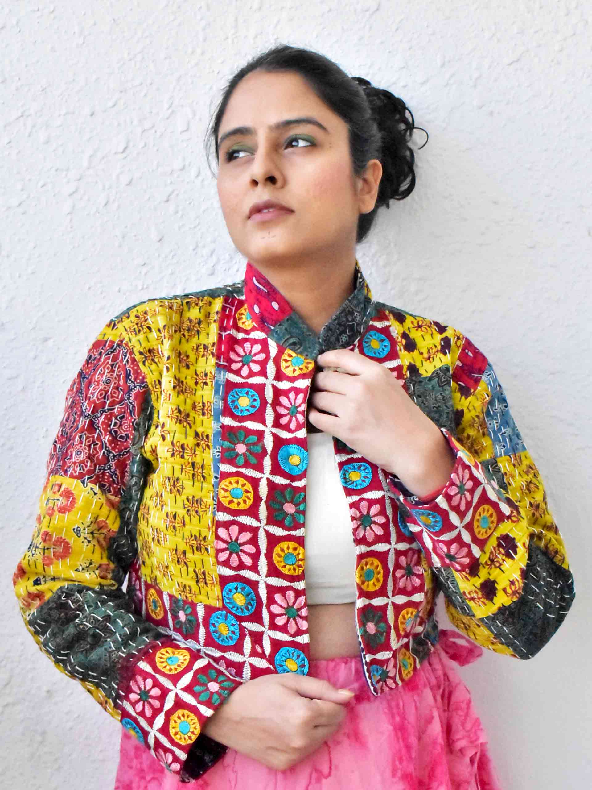 Boho Fashion Kutch Jacket Hand Embroidery Mirror Work Boho | Etsy India |  Festival wear, How to wear, Colorful jacket