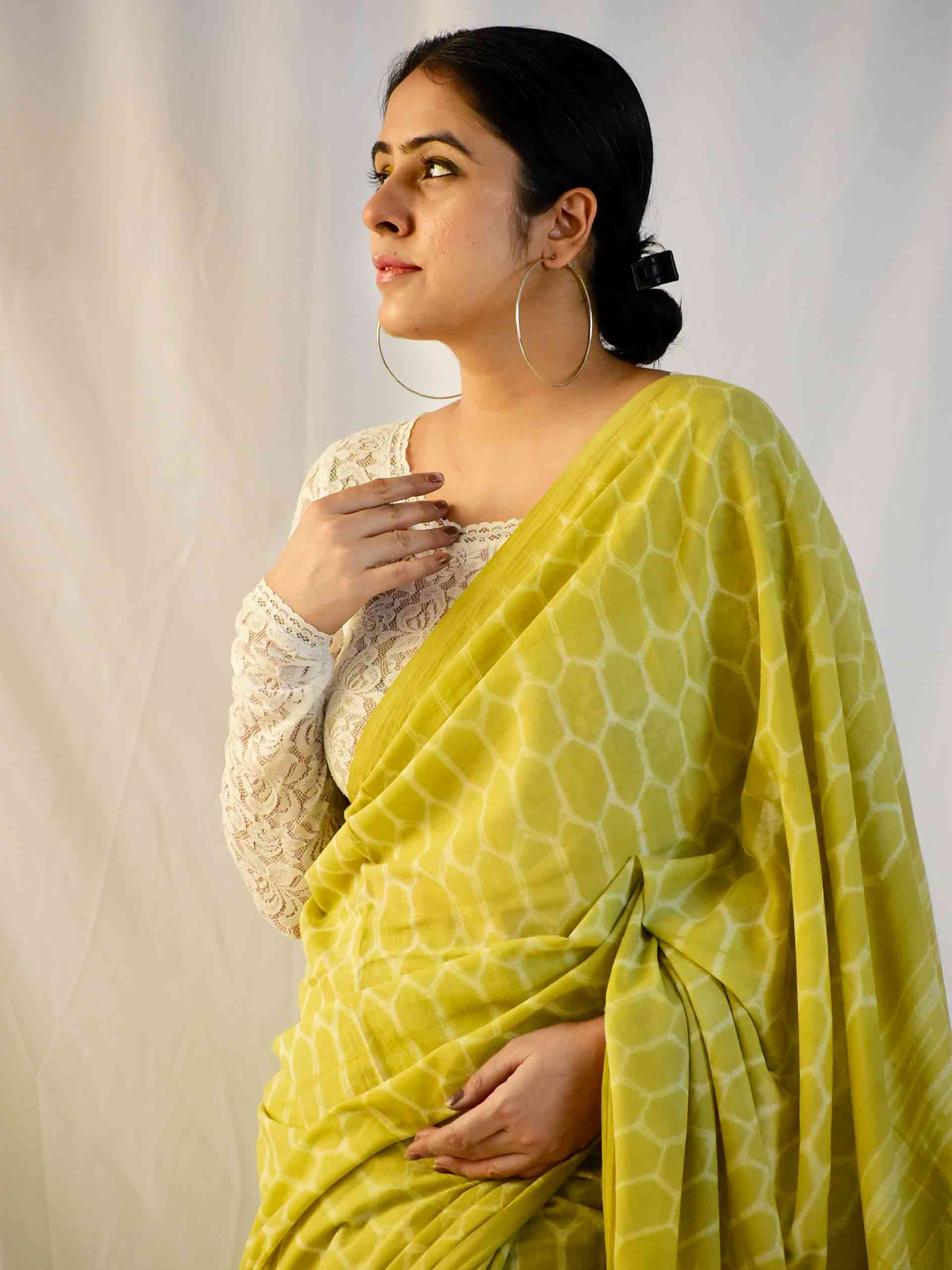 Bushes - Shibori Cotton Saree