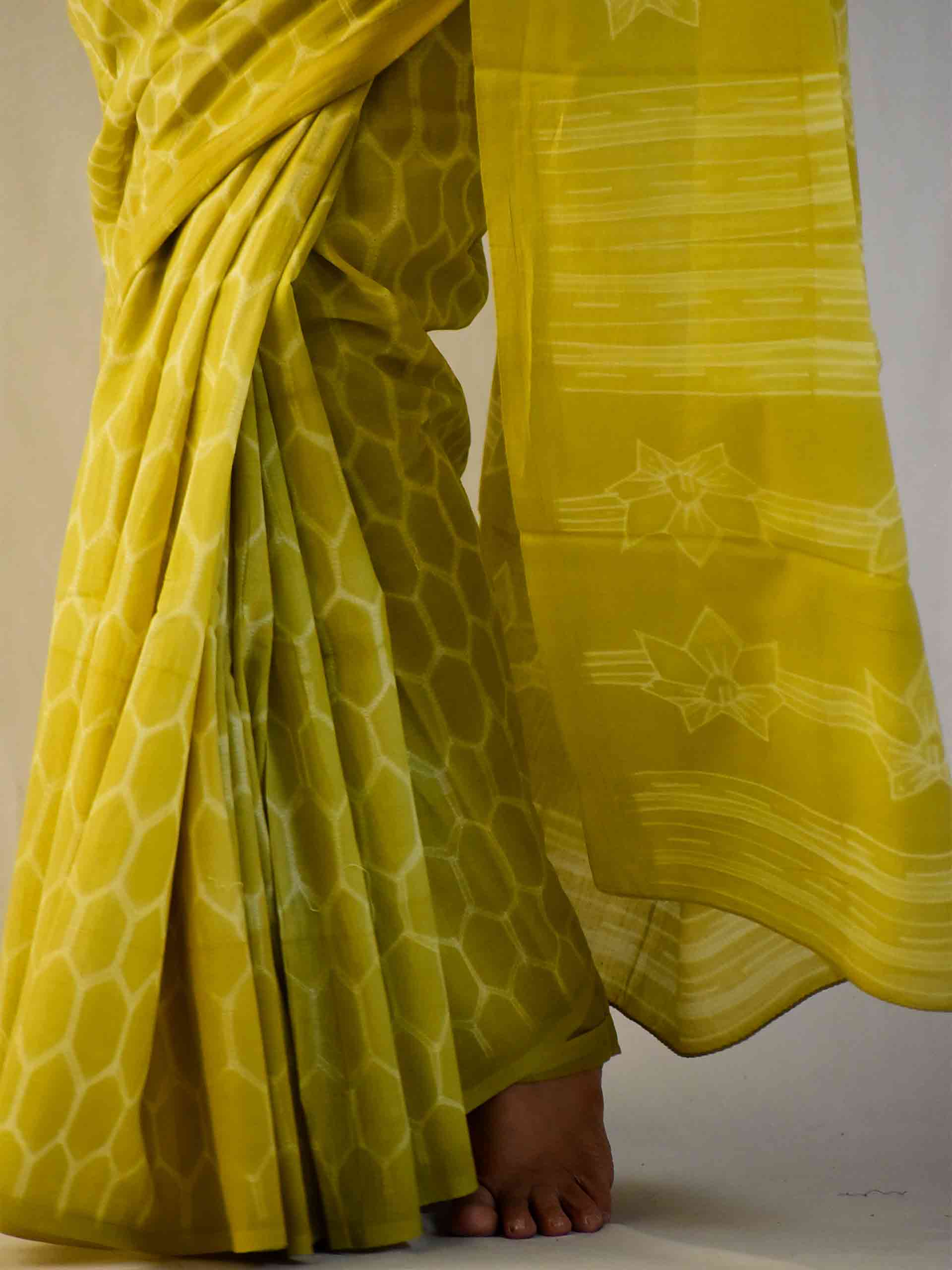 Bushes - Shibori Cotton Saree