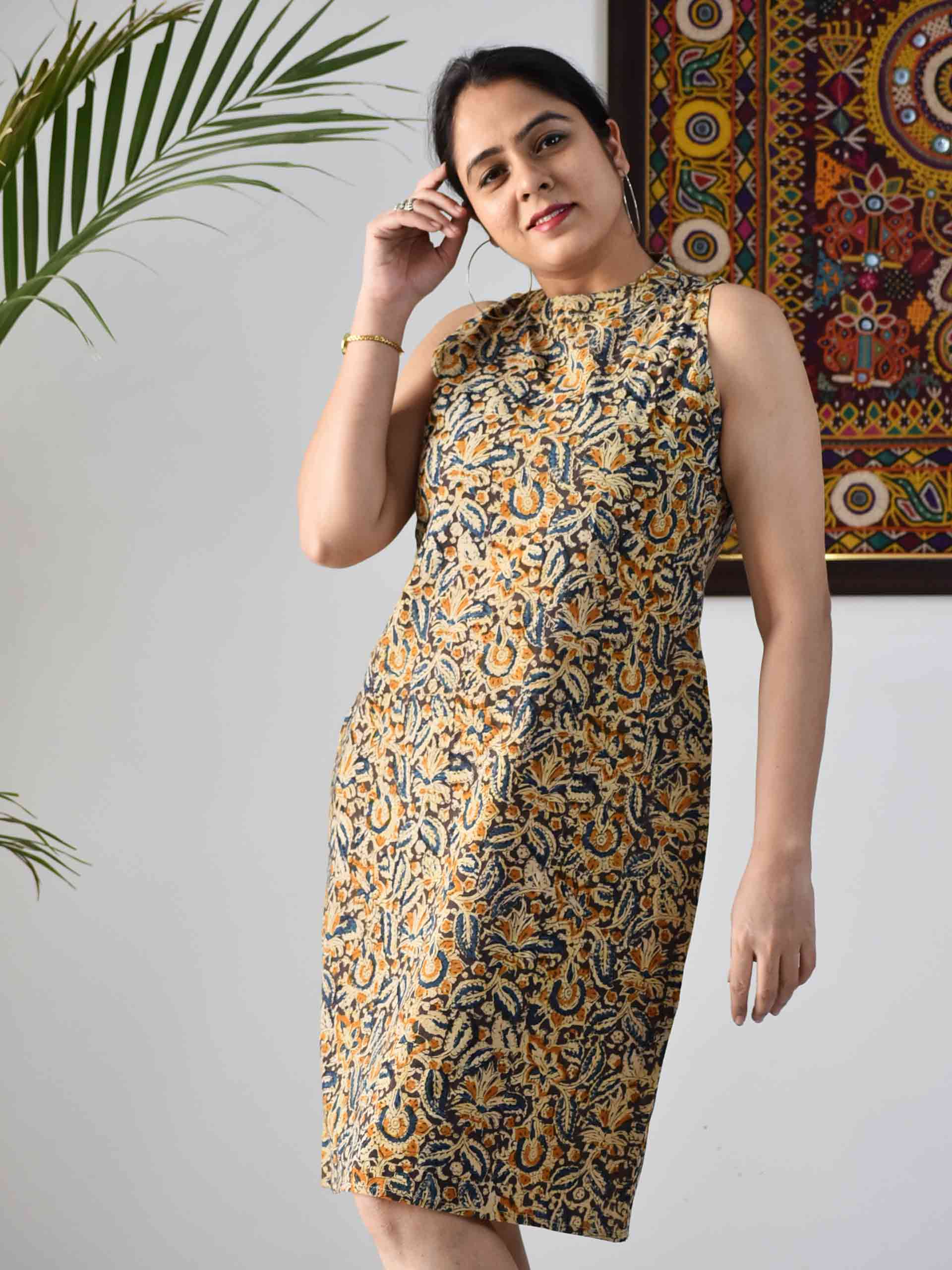 Printed store sheath dress